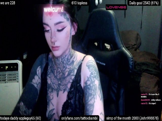 Live sex webcam photo for TATTOOBAMBI #274285818